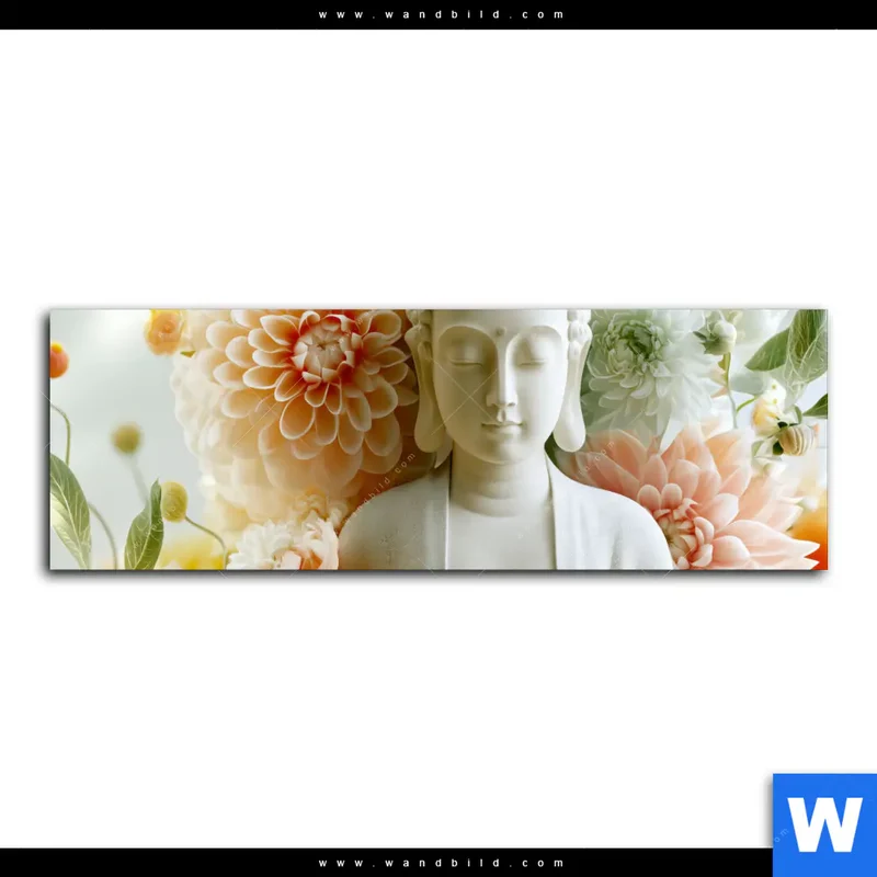 Poster | Buddha im Blütenglück | Panorama
