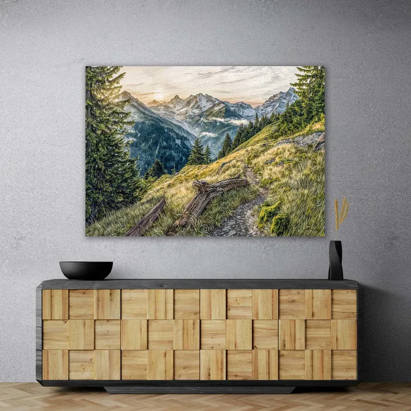 5D Diamond Painting – Pfad der Gipfelträume