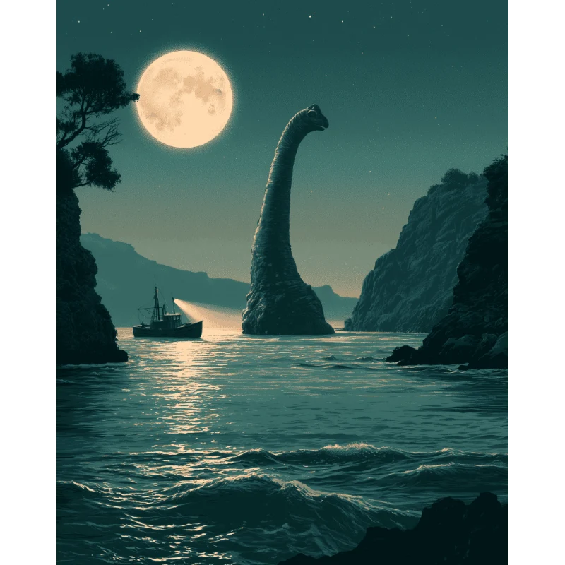 Loch Ness im Mondlicht