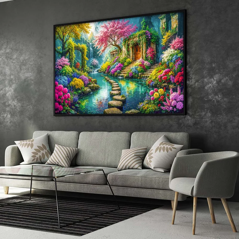 5D Diamond Painting – Garten der Elfenmagie