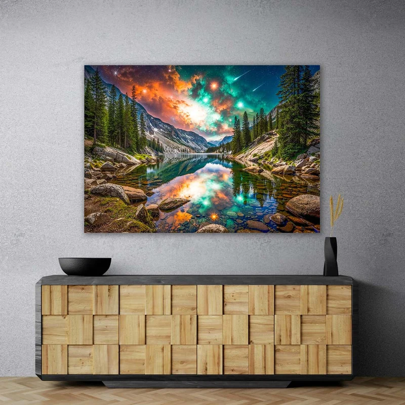 5D Diamond Painting – Aurora des Kosmos