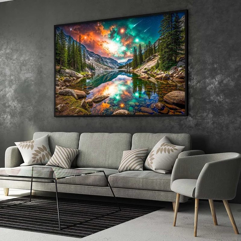 5D Diamond Painting – Aurora des Kosmos