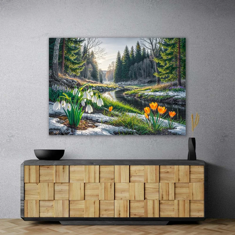 5D Diamond Painting – Frühlingskuss im Tal