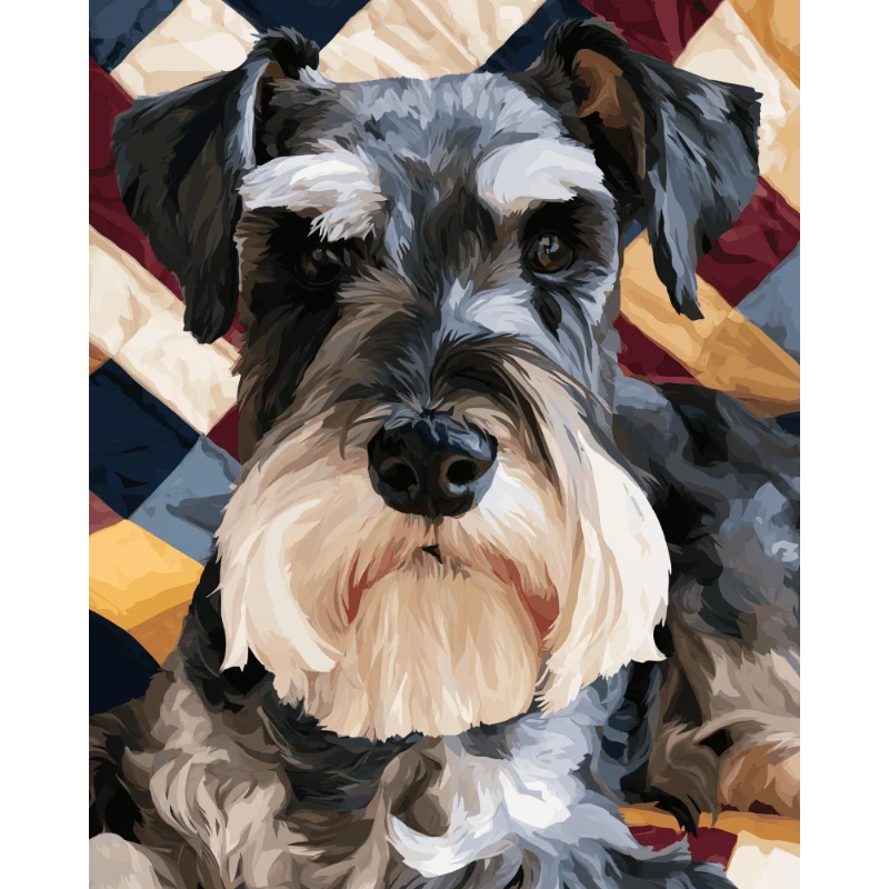 Patriotischer Schnauzer
