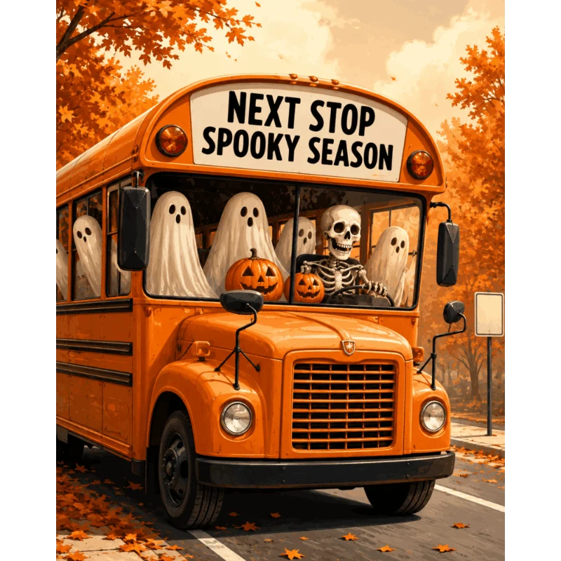 Spuk-Saison Bus