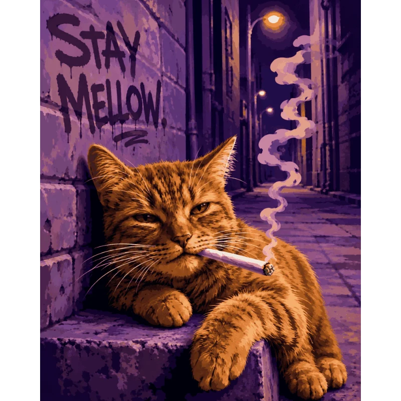 Relaxte Katze