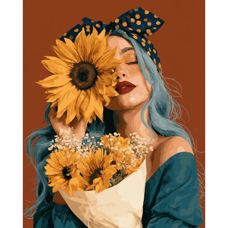 Sonnenblumen-Umarmung