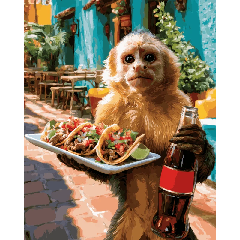 Taco-Zeit Affe