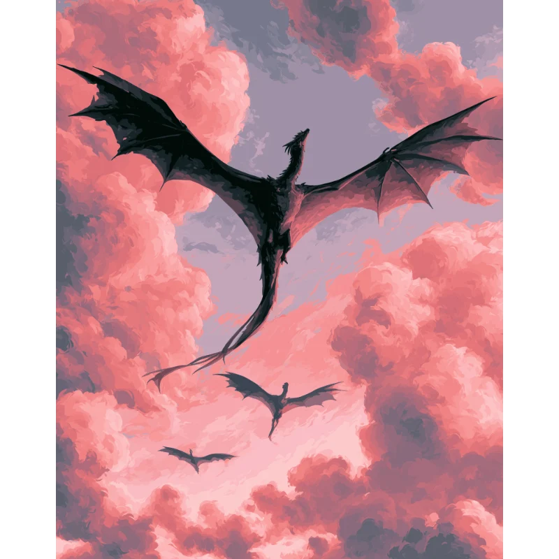 Drachen in der Dämmerung