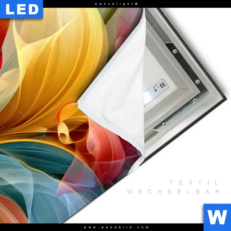 Canvalight® Leuchtbild | Leuchtende Lilienträume | Hochformat