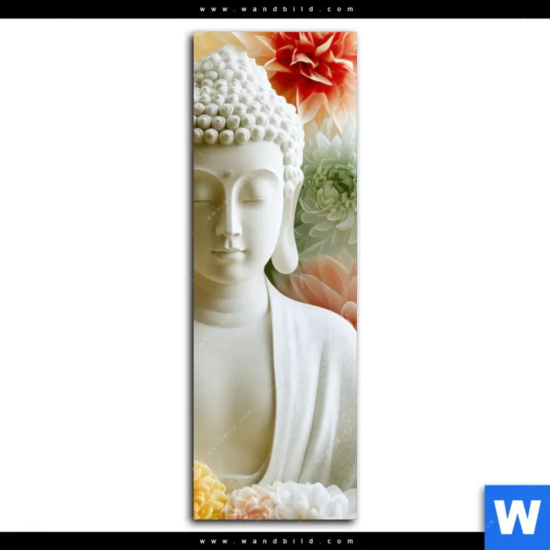 Wechselmotiv | Buddha im Blütenglück | Schmal