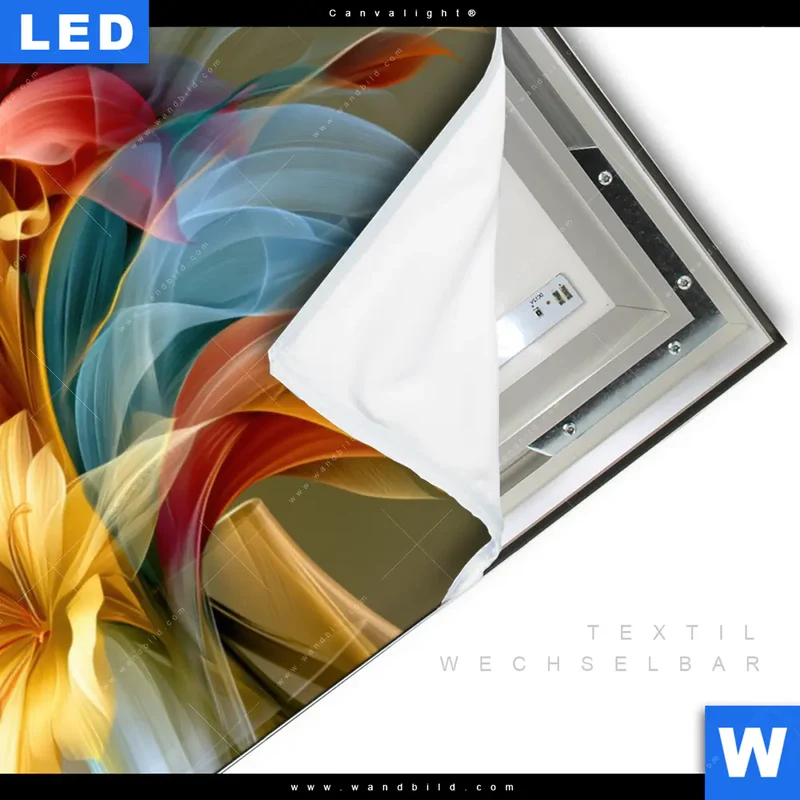 Canvalight® Leuchtbild | Leuchtende Lilienträume | Querformat