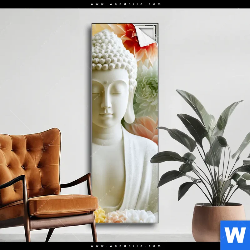Spannbild | Buddha im Blütenglück | Schmal