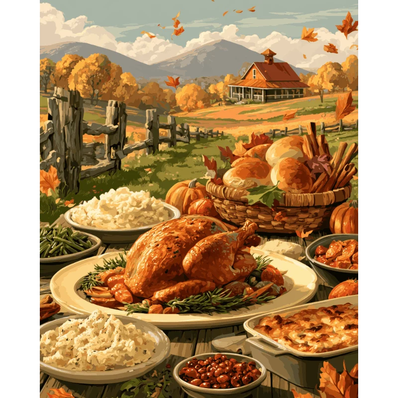 Erntefest-Tafel