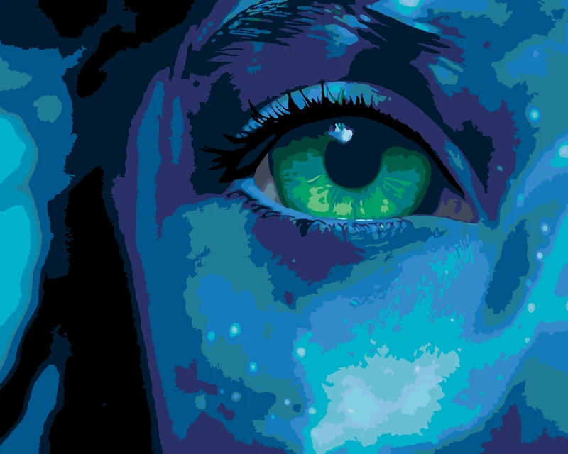 Diamond painting - DAS AUGE UNTER DEM WASSER (Avatar)