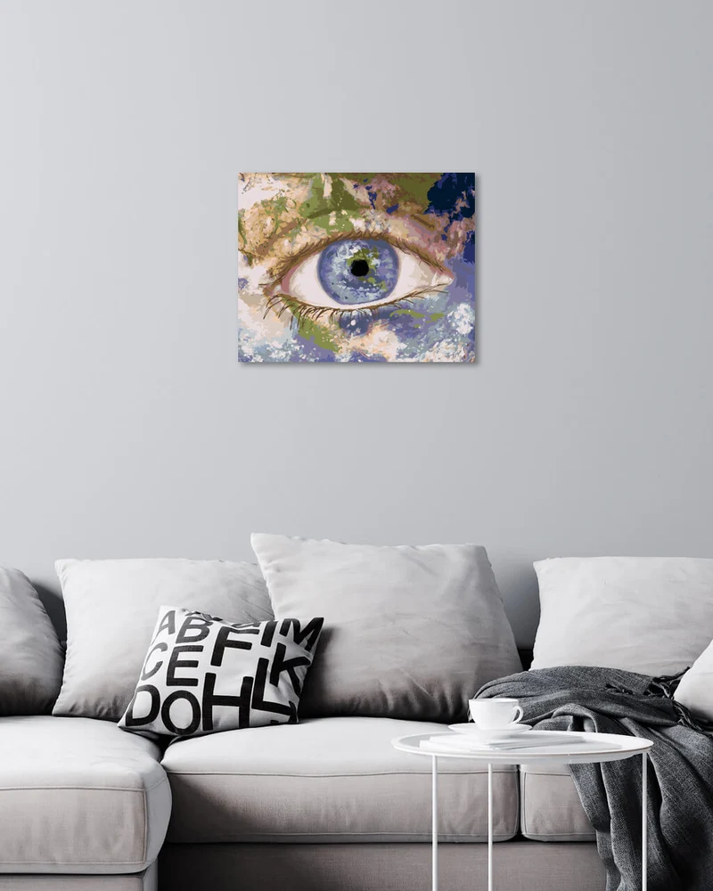 Diamond painting - AUGE WIE DER PLANET ERDE