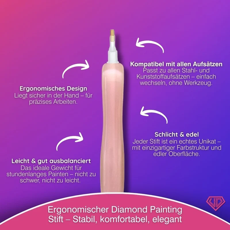 Diamond Painting Ergonomischer Premium-Stift – Blush Pearl