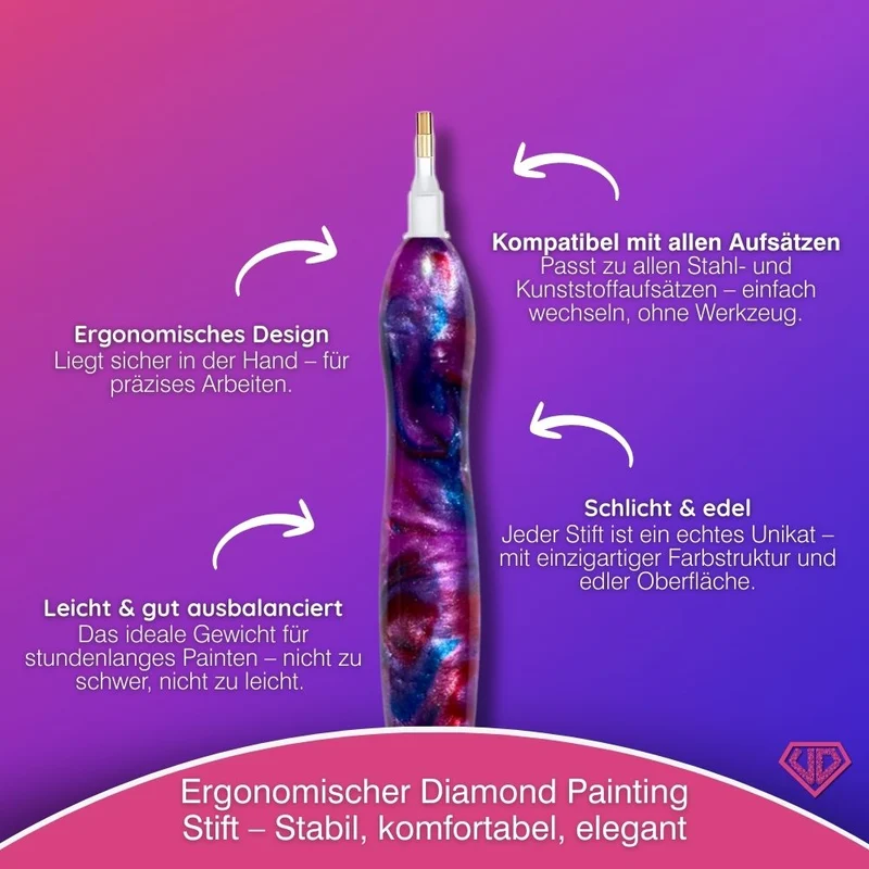 Diamond Painting Ergonomischer Premium-Stift – Aurora Blaze
