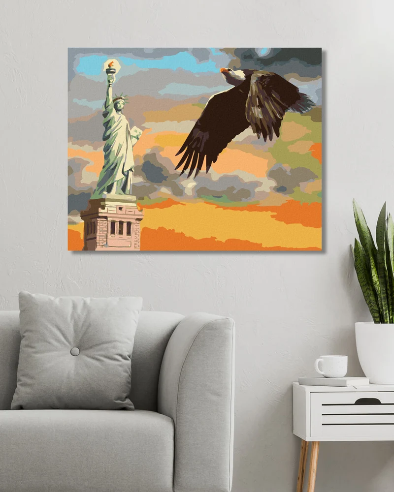Diamond painting - ADLER AN DER FREIHEITSSTATUE (D. RUSTY RUST)