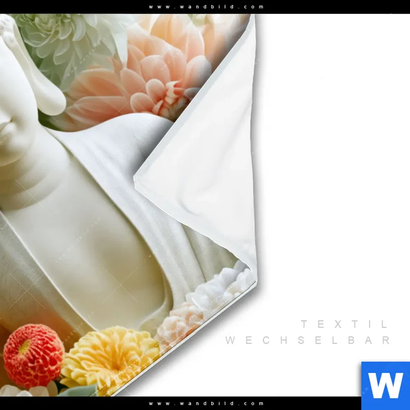 Wechselmotiv | Buddha im Blütenglück | Querformat