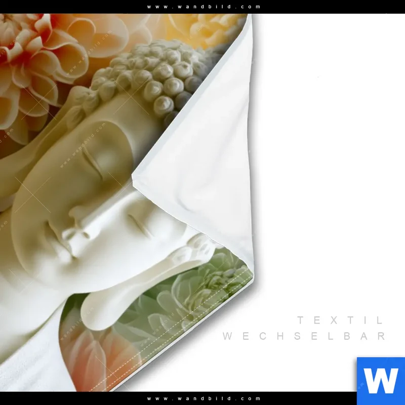Wechselmotiv | Buddha im Blütenglück | Hochformat