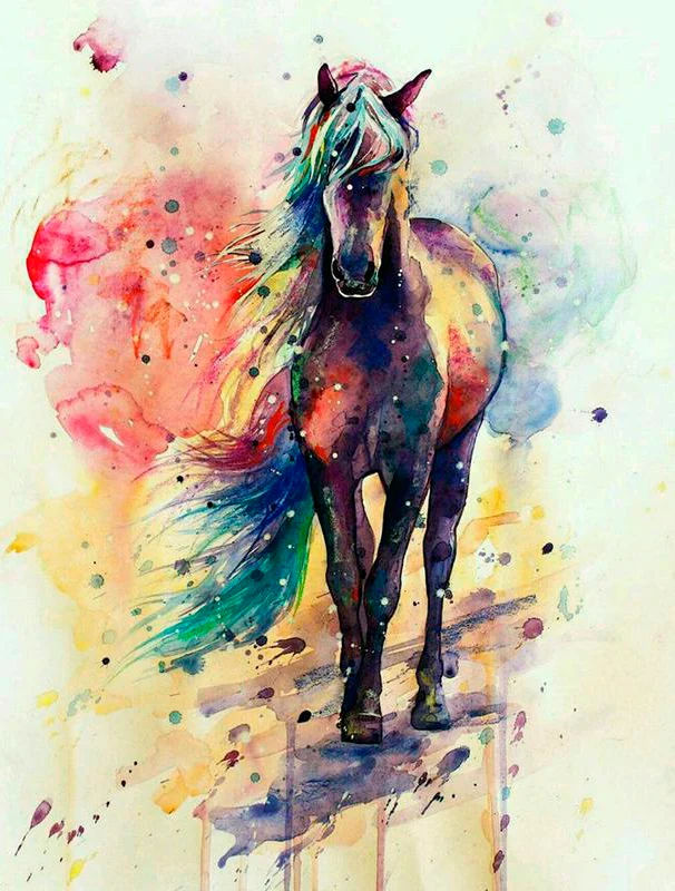 Multi Color Horse PIX-579