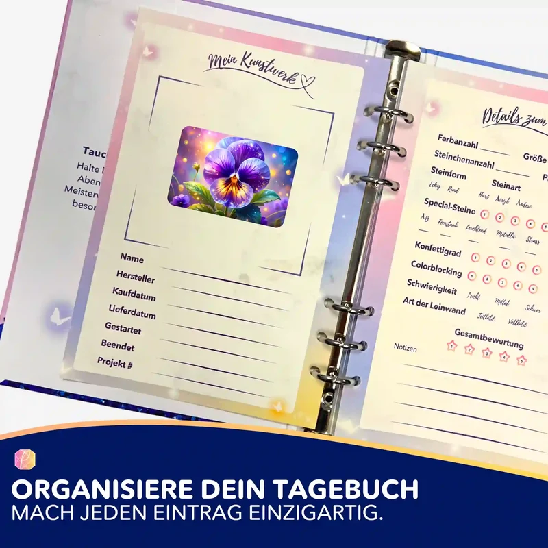 Aufkleber 5er-Set - Sternenveilchen