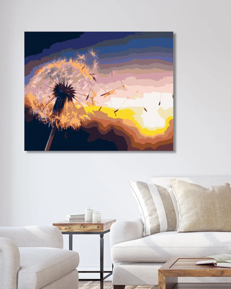 Diamond painting - BLÜHENDER LÖWENZAHN