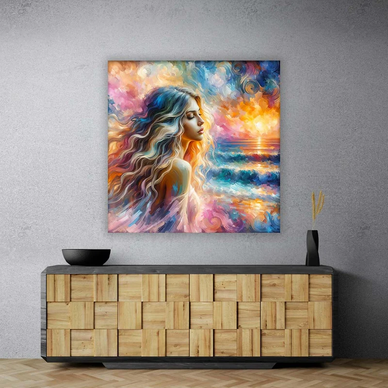 5D Diamond Painting – Aurora am Meer der Träume