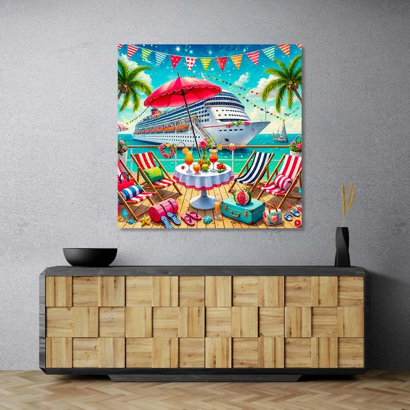 5D Diamond Painting – Karibiktraum mit Kapitänin Marie