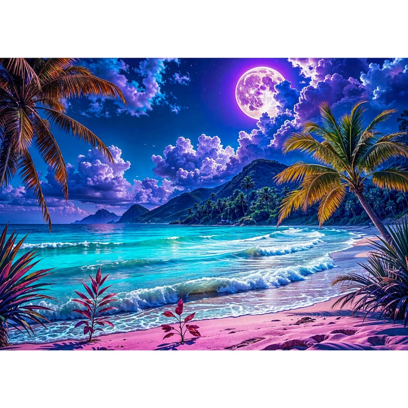 5D Diamond Painting – Mondnacht in Amara Bay