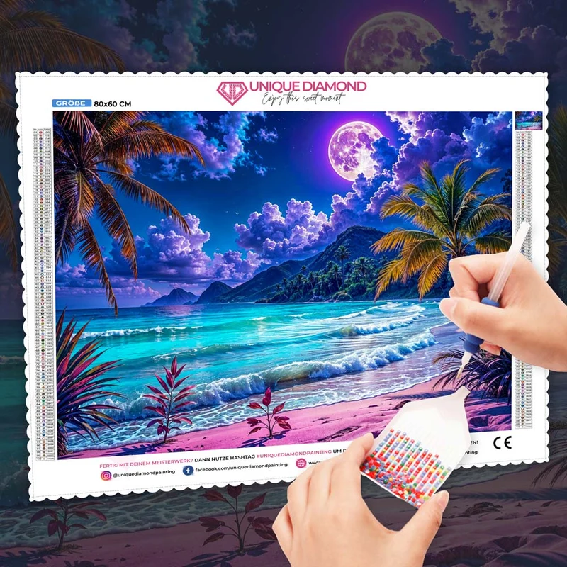 5D Diamond Painting – Mondnacht in Amara Bay