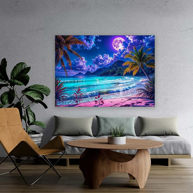 5D Diamond Painting – Mondnacht in Amara Bay