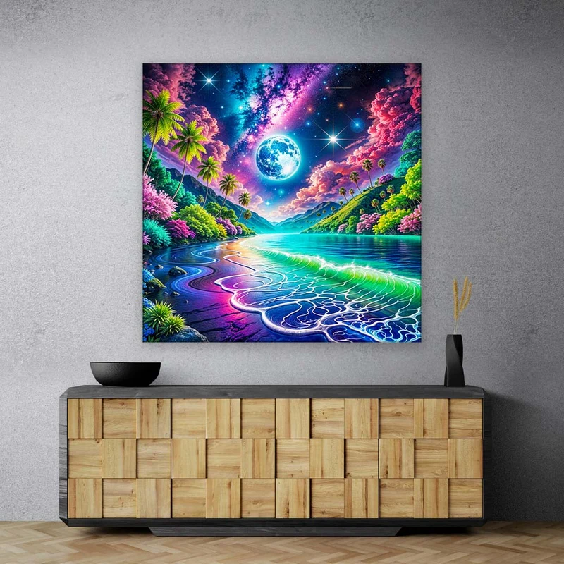 5D Diamond Painting – Luna Bay unter Sternenlicht