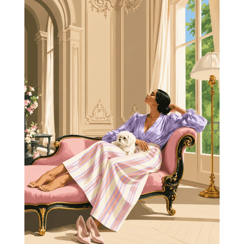 Lavendel-Chaiselongue