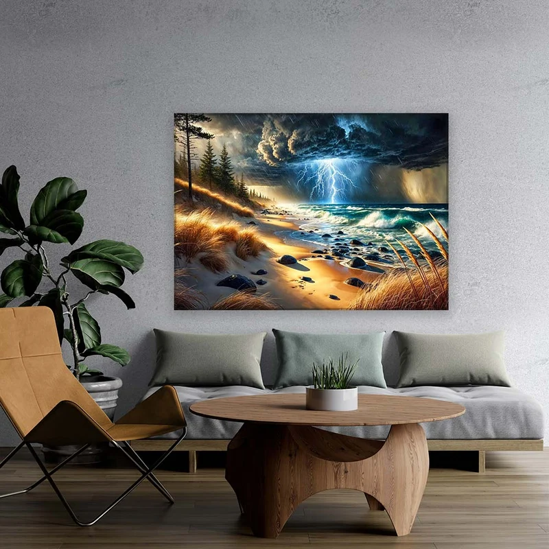 5D Diamond Painting – Sturmherz am Ozean