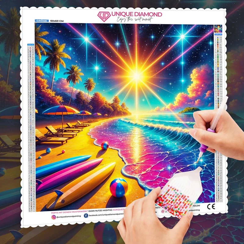 5D Diamond Painting – Sonnenzauber am Traumstrand