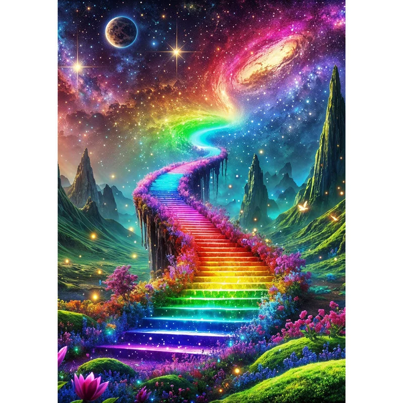 5D Diamond Painting – Aurora Himmelsweg