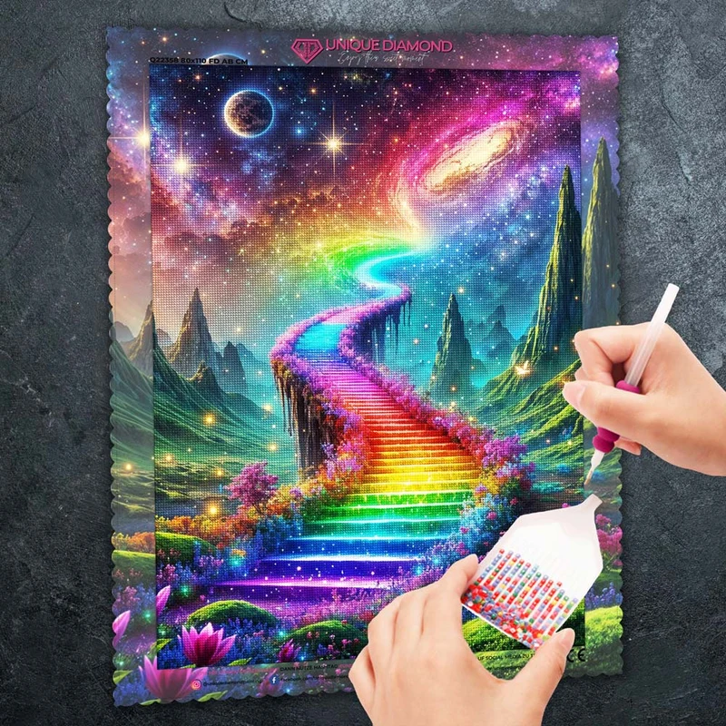 5D Diamond Painting – Aurora Himmelsweg