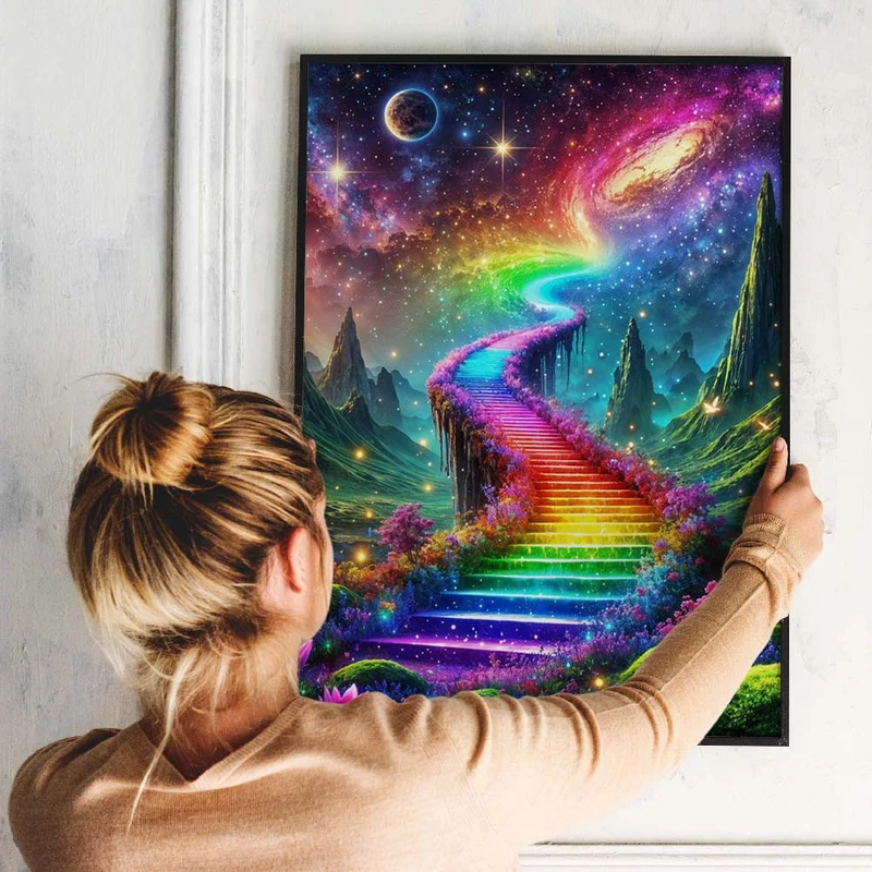 5D Diamond Painting – Aurora Himmelsweg