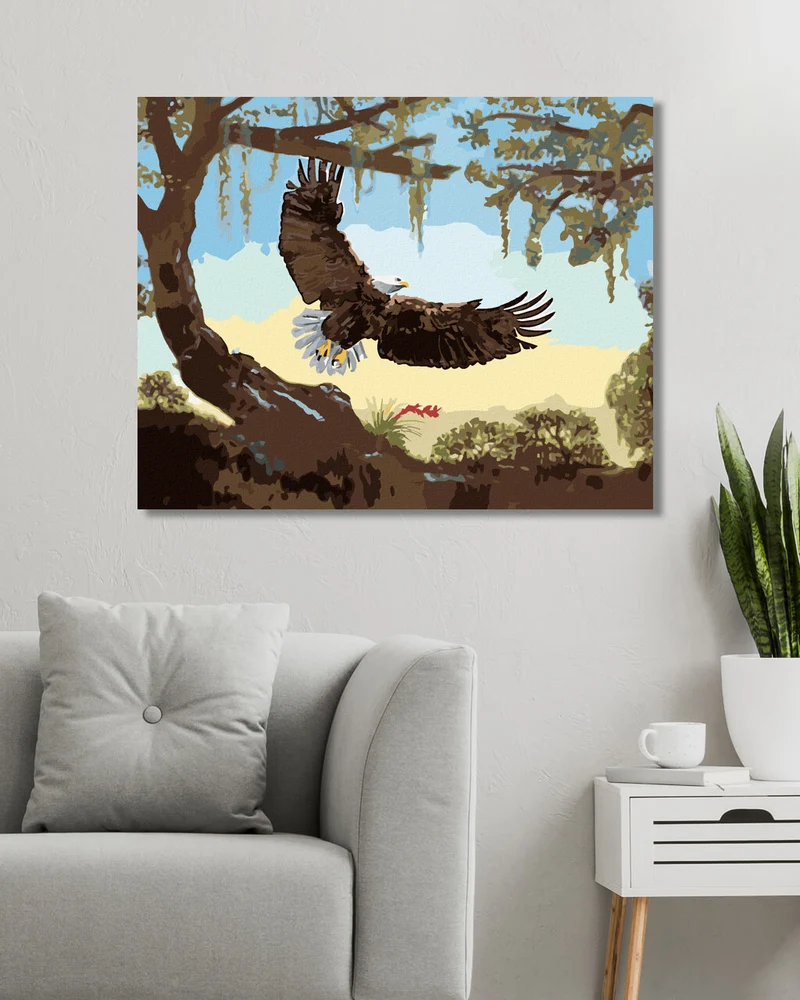 Diamond painting - ADLER BEIM ABFLUG (D. RUSTY RUST)