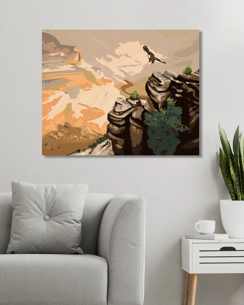 Diamond painting - ADLER ÜBER DEM FELSEN (D. RUSTY RUST)