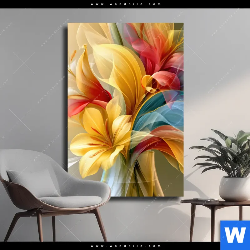 Leinwandbild | Leuchtende Lilienträume | Hochformat
