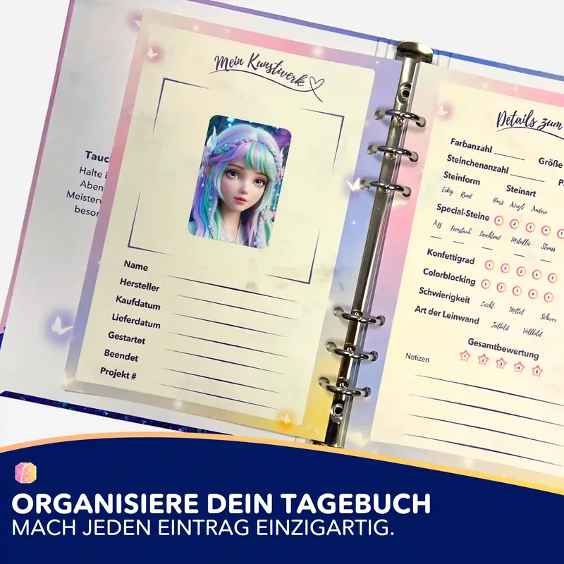 Aufkleber 5er-Set - Feenprinzessin Elara
