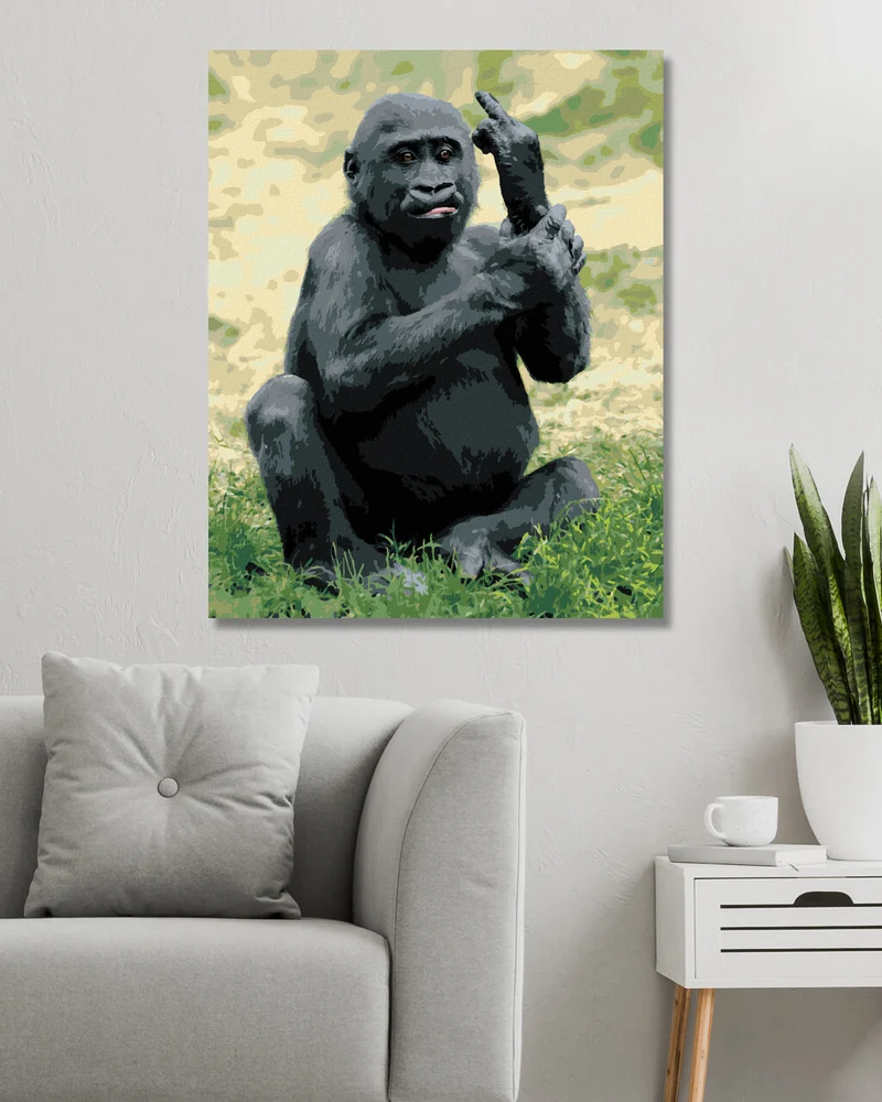 Diamond painting - BÖSER GORILLA