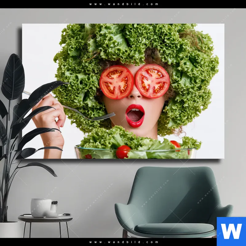 Leinwandbild | Salat Diva | Querformat