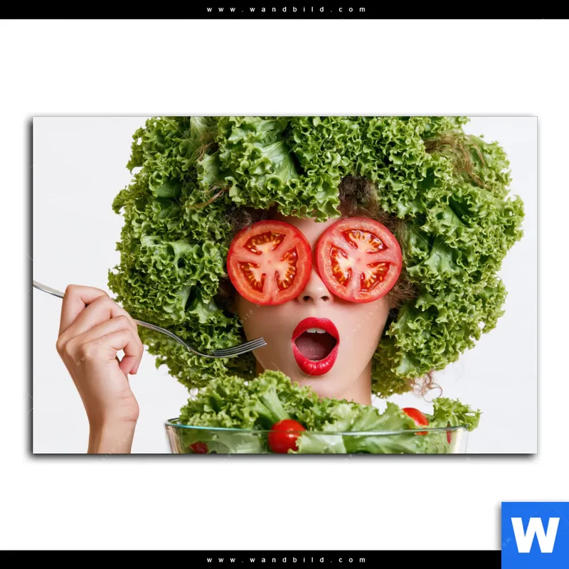Leinwandbild | Salat Diva | Querformat