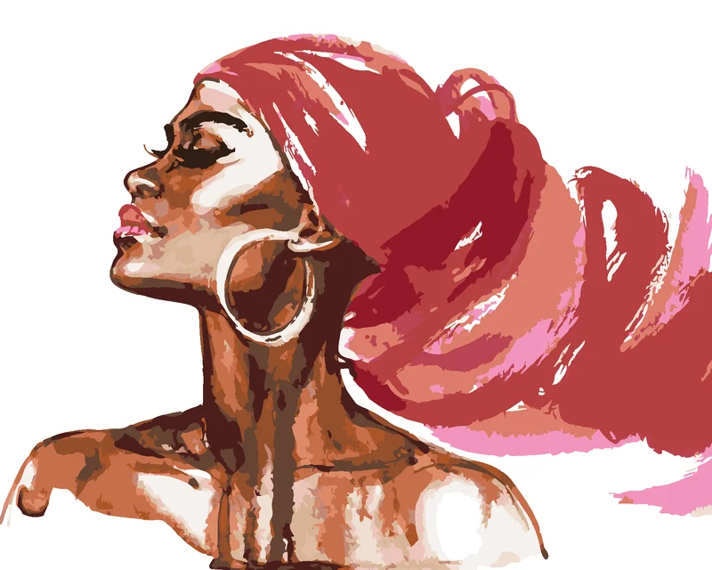 Diamond painting - SCHÖNE AFRIKANISCHE FRAU