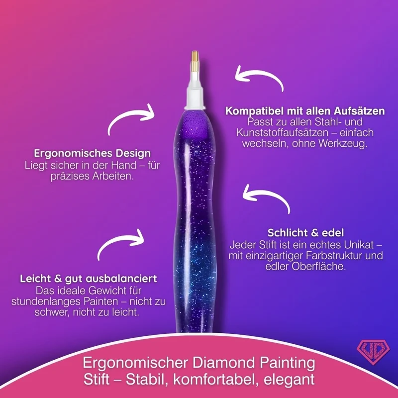 Diamond Painting Ergonomischer Premium-Stift – Cosmic Night