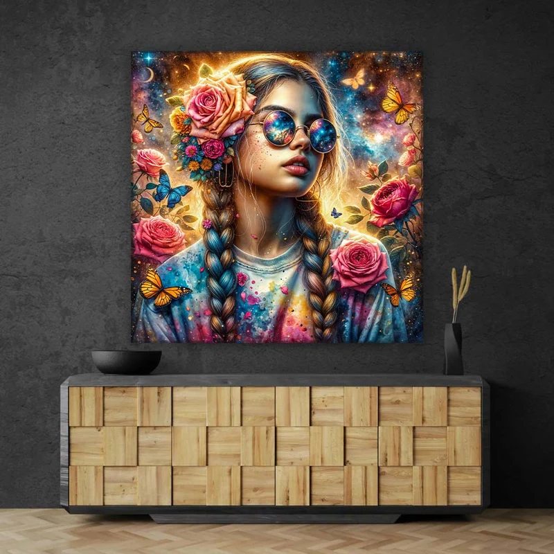5D Diamond Painting – Luna – Träumerin der Sterne